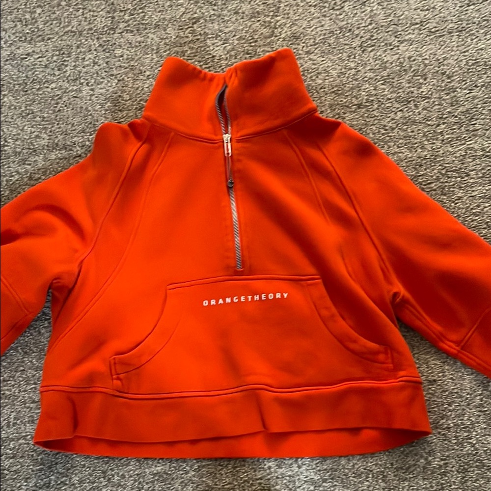 Orangetheory Orange Half-Zip Lululemon Scuba Size M/L